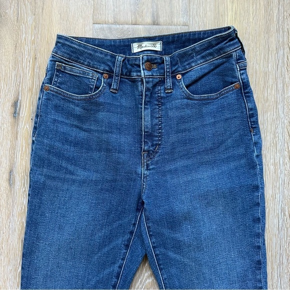 Madewell Curvy High Rise Skinny Jeans Wendover Wash Blue Denim - Size 27 - Picture 3 of 16